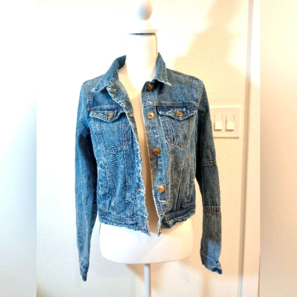 Caution to the Wind Denim Jacket, Sz L